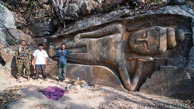 campuchia phat hien tuong phat nam 6 met tai chan doi kangva