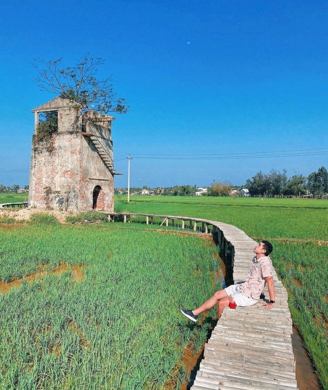 Độc đáo quán cà phê 'Lò gạch cũ' nằm giữa cánh đồng lúa xanh ngát