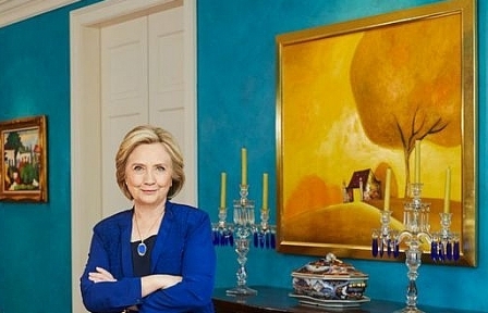 Bức tranh Việt Nam được treo trong 'chốn thiên đường' của gia đình Hillary Clinton