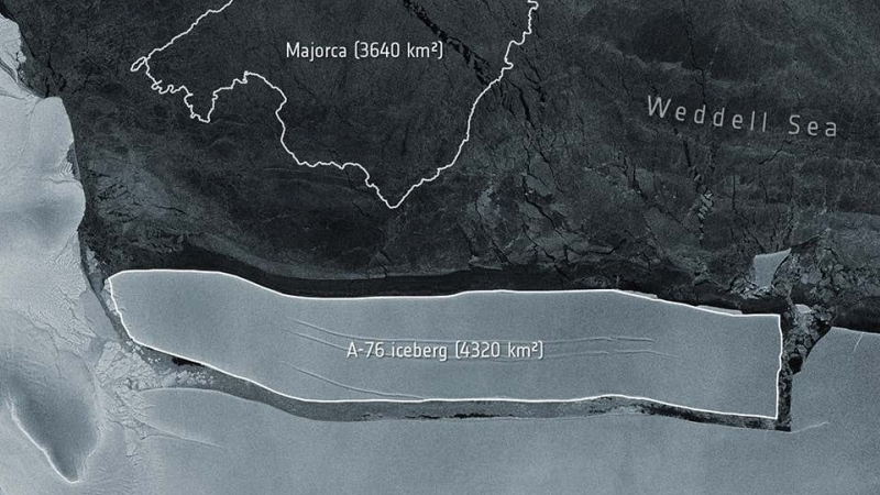 Phát hiện tảng băng trôi lớn nhất thế giới, dài 170 km và rộng 25 km, vừa tách ra ở Nam Cực