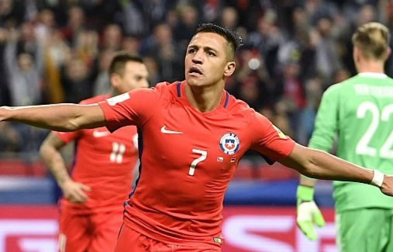 Alexis Sanchez đi vào lịch sử trong ngày Chile chia điểm với Đức