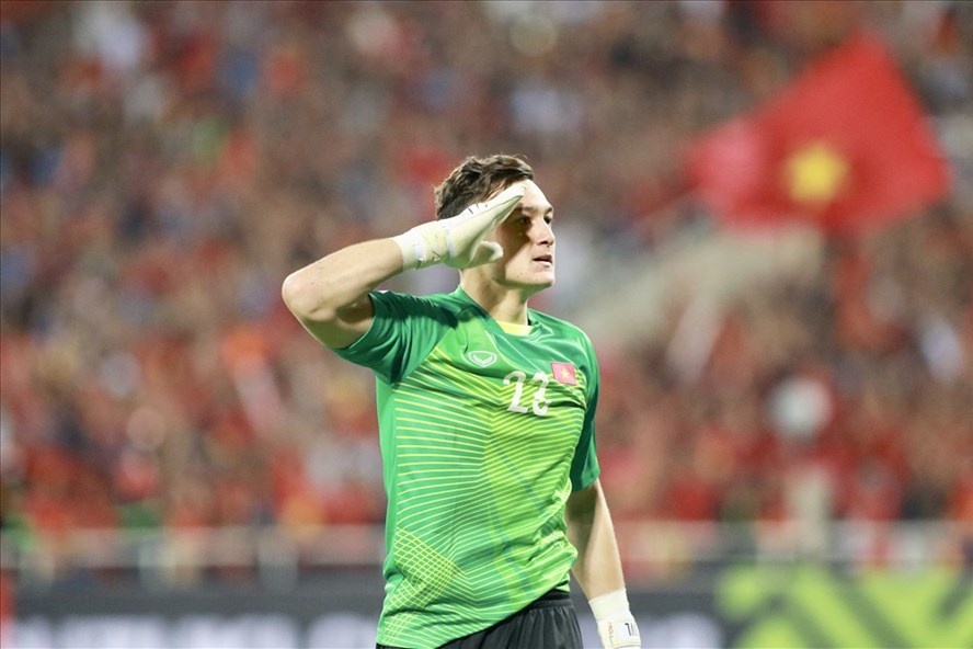 Văn Lâm ước mơ được tham dự World Cup cùng đội tuyển Việt Nam. (Nguồn: H.A) 3832 van lam