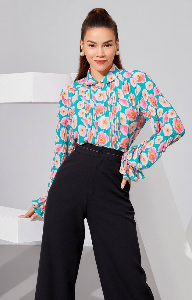 Cùng Hồ Ngọc Hà mặc đẹp mùa Hè với váy áo họa tiết hoa lá