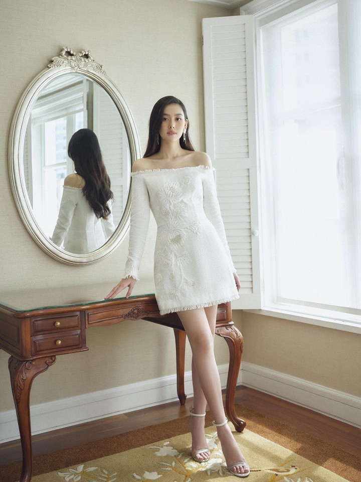 Á hậu Tường San gợi ý đầm dự tiệc mùa Hè