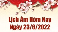 Lịch âm 23/6, xem âm lịch hôm nay Thứ Năm ngày 23/6/2022 tốt hay xấu? Lịch vạn niên 23/6/2022