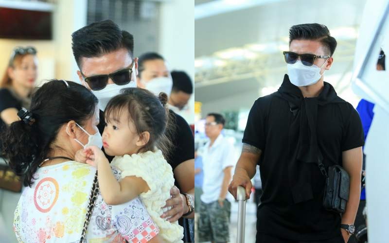 Quang Hải chia tay gia đình lên đường sang Pháp Quang Hải chia tay gia đình lên đường sang Pháp