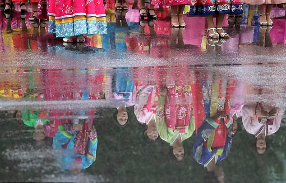 Triều Tiên kỷ niệm "Ngày Chiến thắng" giữa trời mưa tầm tã