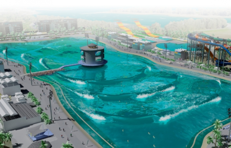 Australia thử nghiệm bể bơi có khả năng tạo sóng cao tới 2,4m