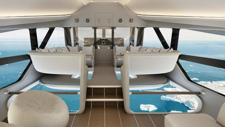 Cận cảnh nội thất xa xỉ máy bay khinh khí cầu Airlander 10