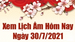 Lịch âm 30/7 - Xem âm lịch hôm nay thứ 6 ngày 30/7/2021 chính xác nhất - Lịch vạn niên 30/7/2021