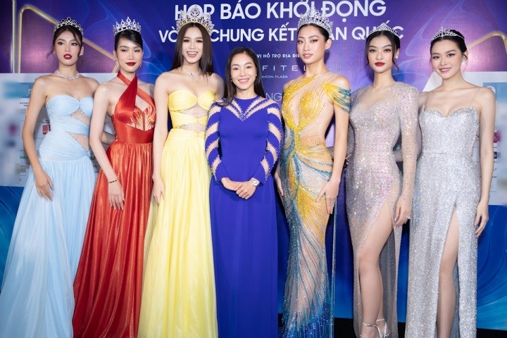 Lương Thùy Linh cùng dàn hoa hậu và á hậu khởi động VCK Hoa hậu Thế giới Việt Nam 2022