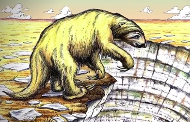 Phát hiện hóa thạch của một con lười khổng lồ tại Mexico