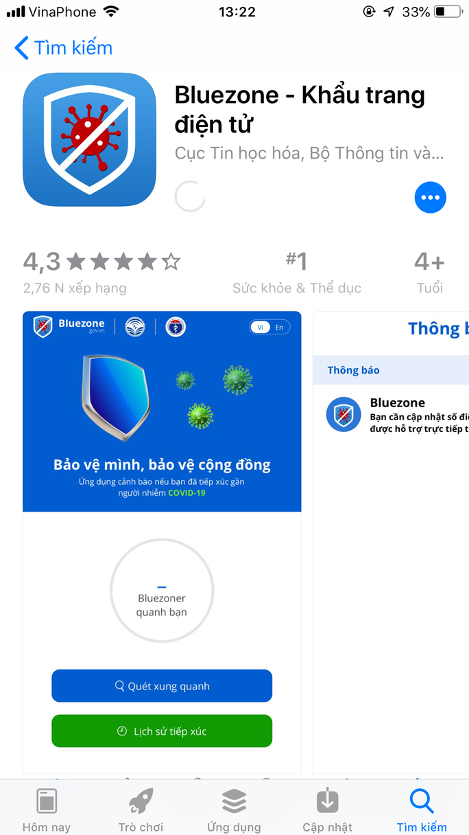 khuyen nghi nguoi dan cai ung dung bluezone de canh bao nguoi mac covid 19