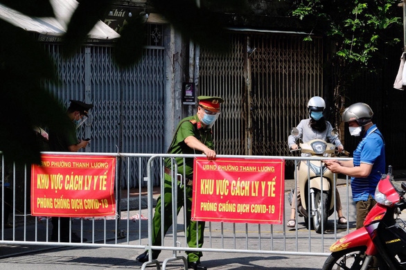 Tính từ ngày 29/4, Hà Nội đã có 2.044 trường hợp mắc Covid-19. (Nguồn: Báo Tuổi trẻ)