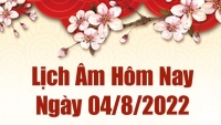 Lịch âm 4/8, âm lịch hôm nay Thứ Năm ngày 4/8/2022 tốt hay xấu? Lịch vạn niên 4/8/2022