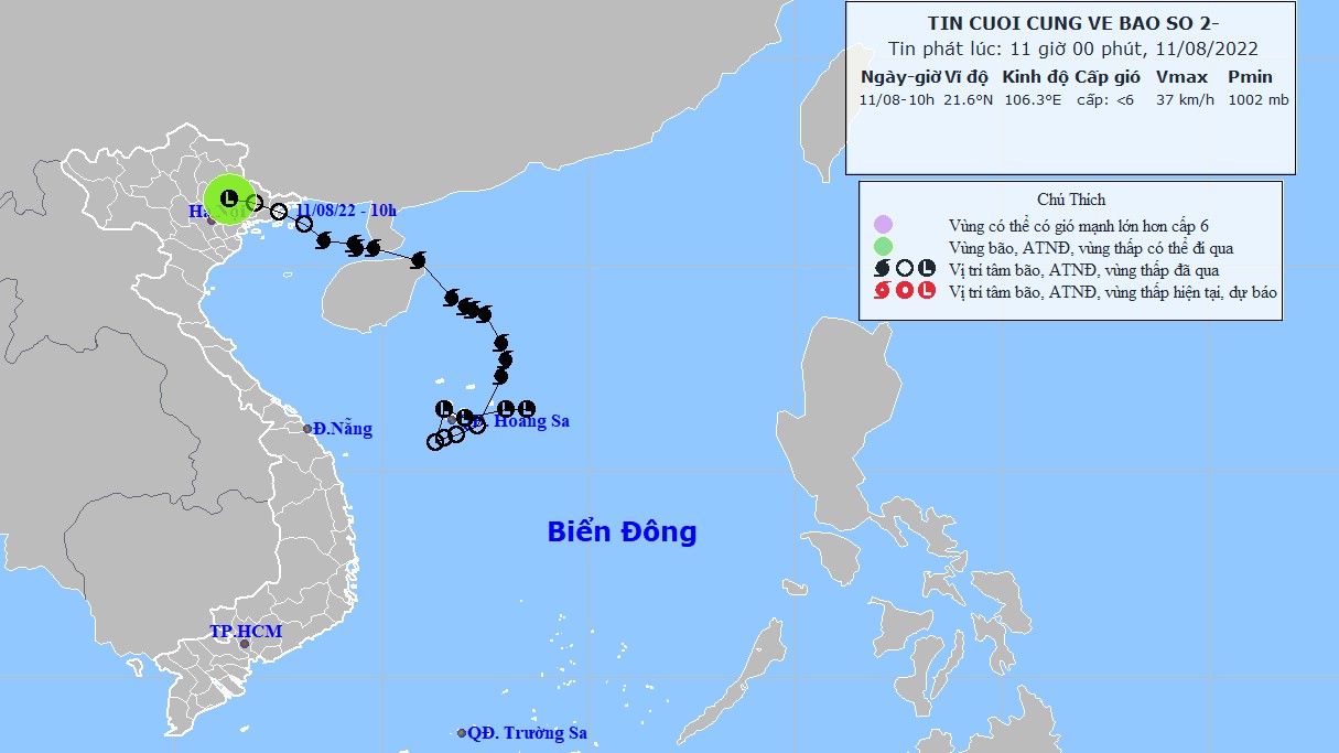 Tin cuối cùng về bão số 2: Hà Nội mưa to; mưa lớn ở Bắc Bộ, Thanh Hóa và Nghệ An diễn biến phức tạp