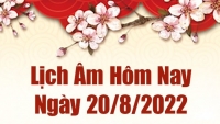 Lịch âm 20/8, âm lịch hôm nay Thứ Bảy ngày 20/8/2022 tốt hay xấu? Lịch vạn niên 20/8/2022