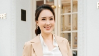 Diễn viên Hồng Diễm sang trọng và đẹp mắt cùng thời trang công sở