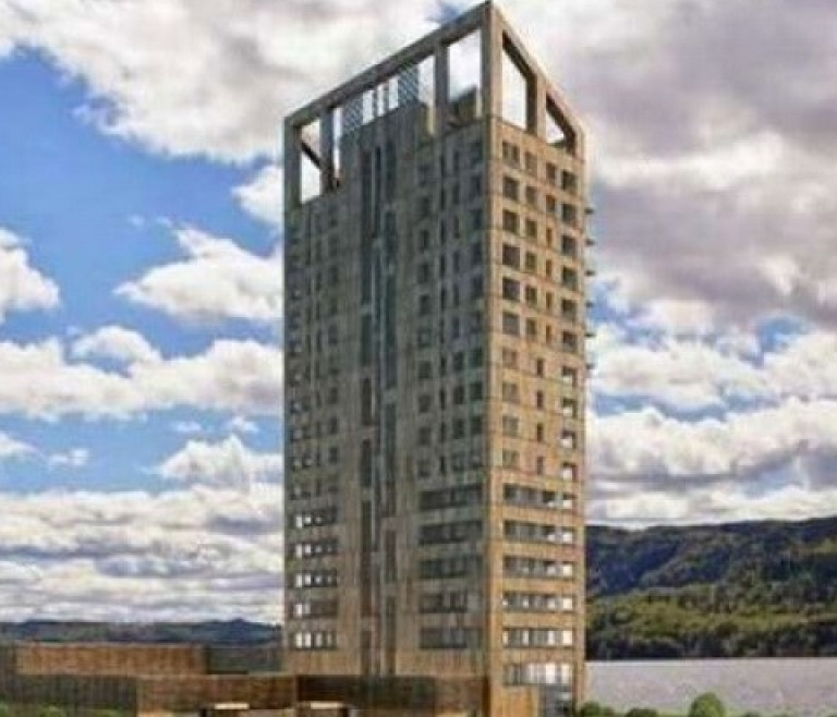 Na Uy xây tòa tháp bằng gỗ cao nhất thế giới có khả năng chống cháy