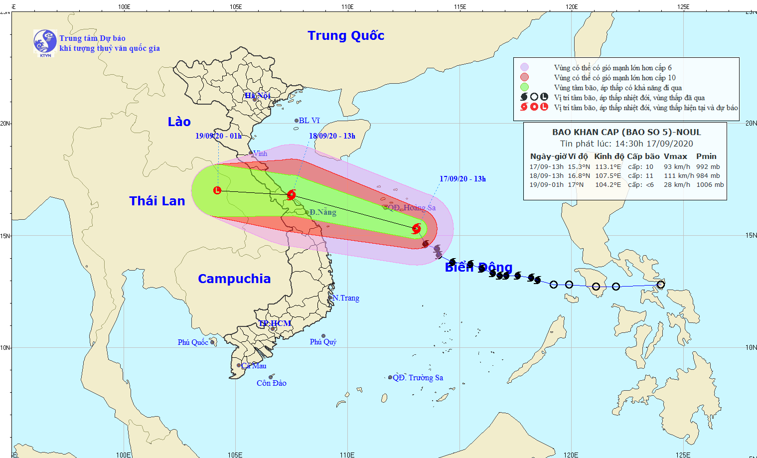 du bao thoi tiet tin bao khan cap va canh bao mua lon va gio manh tren dat lien