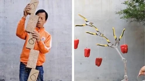 Trung Quốc: Có biệt tài cân bằng đồ vật, người đàn ông thành ngôi sao mạng xã hội