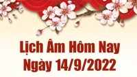 Lịch âm 14/9, xem âm lịch hôm nay Thứ Tư ngày 14/9/2022 là ngày tốt hay xấu? Lịch vạn niên 14/9/2022