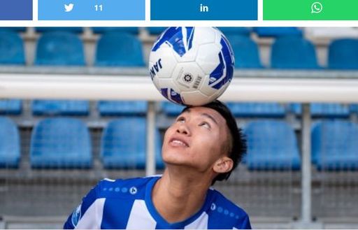 Báo Hà Lan quan tâm đặc biệt tới quá trình thi đấu của Văn Hậu ở tuyển Việt Nam