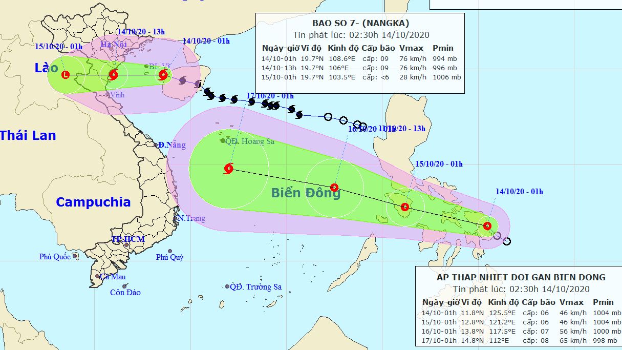 Dự báo thời tiết: Diễn biến mới nhất tình hình cơn bão số 7