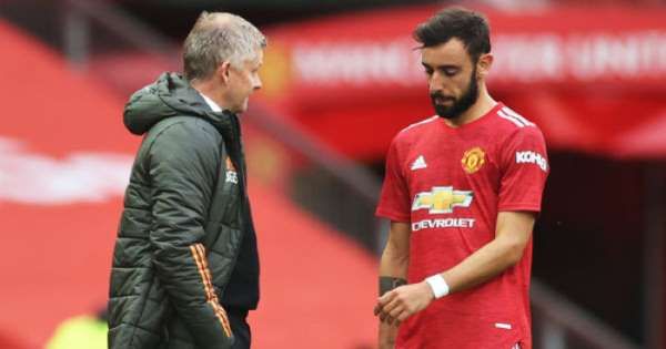 bruno fernandes gay gat ve tin don mau thuan hlv solskjaer