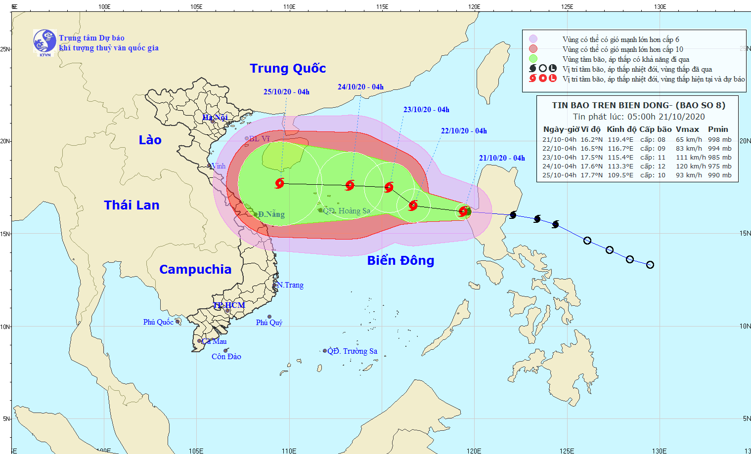 Dự báo thời tiết Tin bão trên Biển Đông cơn bão số 8 du bao thoi tiet tin bao tren bien dong con bao so 8