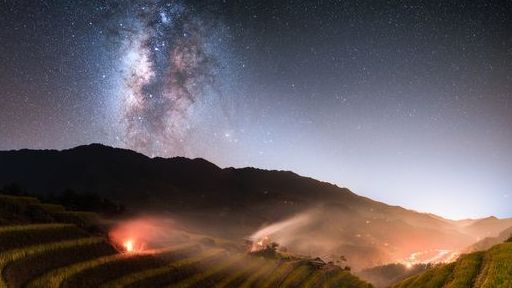 Sửng sốt dải ngân hà đẹp như phim ở Mù Cang Chải