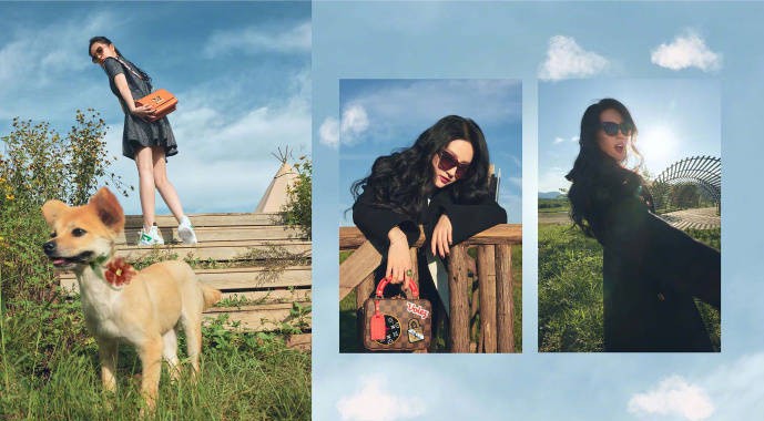 Lưu Diệc Phi tận hưởng kỳ nghỉ đầu Thu Lưu Diệc Phi tận hưởng kỳ nghỉ đầu Thu