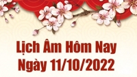 Lịch âm 11/10, âm lịch hôm nay Thứ Ba ngày 11/10/2022 là ngày tốt hay xấu? Lịch vạn niên 11/10/2022