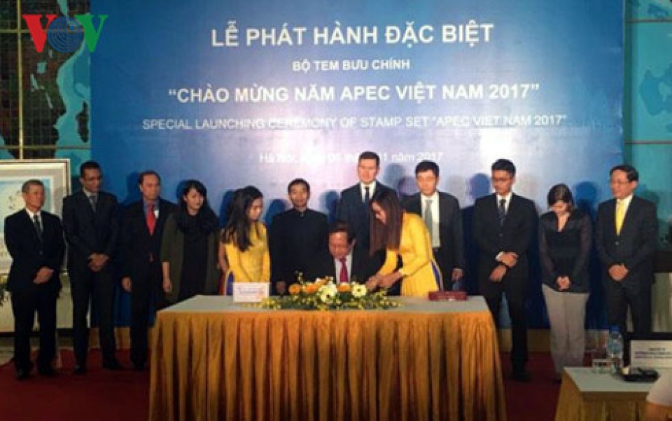 phat hanh bo tem chao mung nam apec viet nam