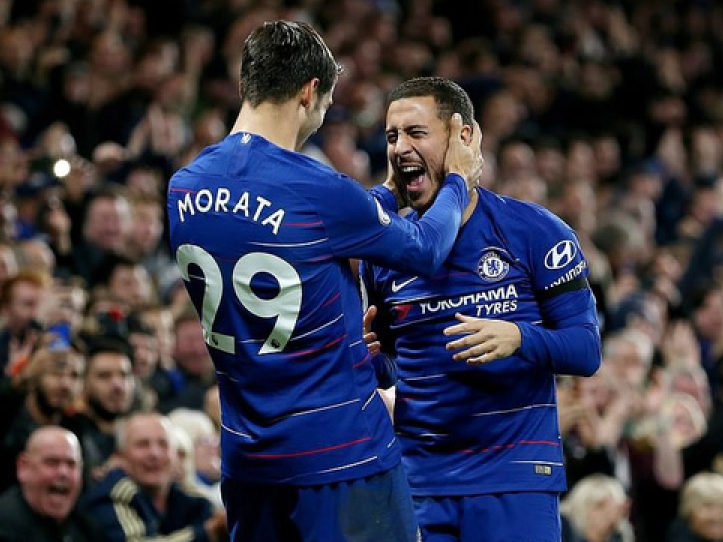 Morata thăng hoa đưa Chelsea lên vị trí nhì bảng