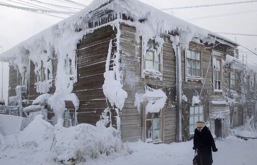 Thị trấn lạnh cóng -67 độ C đến mức lông mi phủ tuyết