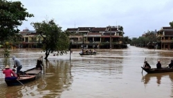 Phố biến thành sông, du khách đổ xô về Hội An đi thuyền ngắm phố