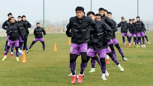 HLV Park Hang Seo cùng U23 Việt Nam quyết tâm cho trận đấu với U23 Myanmar