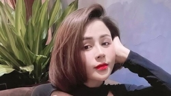 Diễn viên Lương Thu Trang nhỏ nhắn, đằm thắm với trang phục màu đen - đỏ