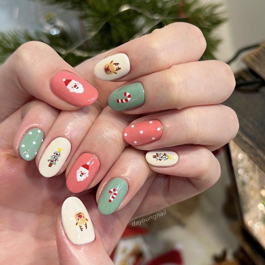 Chiêm ngưỡng những mẫu nail chủ đề Giáng sinh