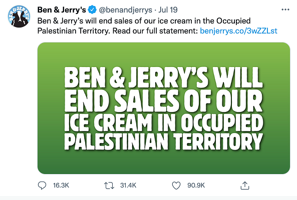 ‘Ngoại giao kem’ ở Bờ Tây ‘Ngoại giao kem’ ở Bờ Tây