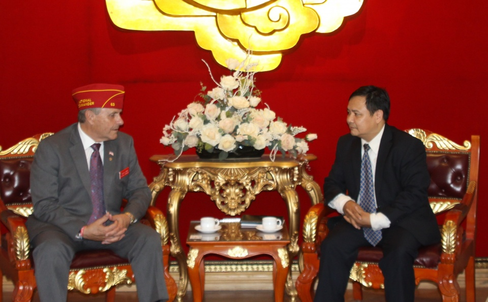 Đại diện Liên đoàn cựu chiến binh Mỹ thăm Việt Nam