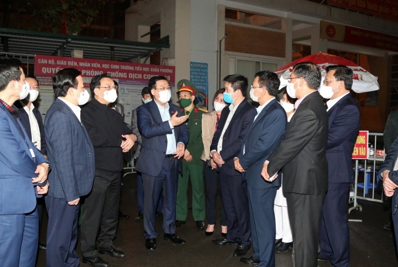 Hà Nội kiểm tra đột xuất công tác chống dịch Covid-19 tại quận Nam Từ Liêm