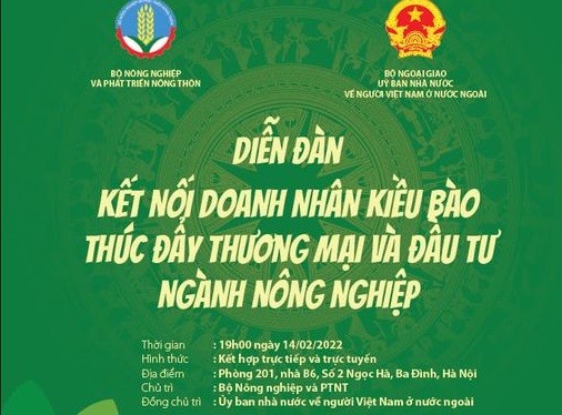 Kết nối doanh nhân kiều bào, thúc đẩy thương mại và đầu tư ngành nông nghiệp Kết nối doanh nhân kiều bào, thúc đẩy thương mại và đầu tư ngành nông nghiệp