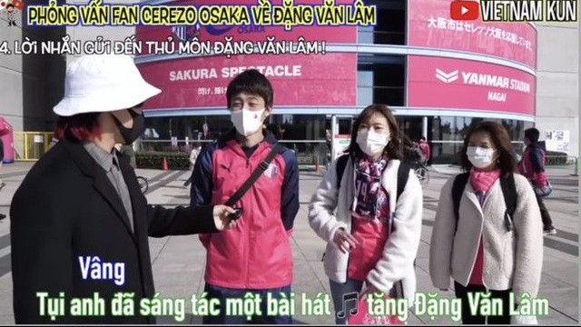 Cổ động viên Nhật Bản mong ngóng Văn Lâm tới thi đấu cho Cerezo Osaka