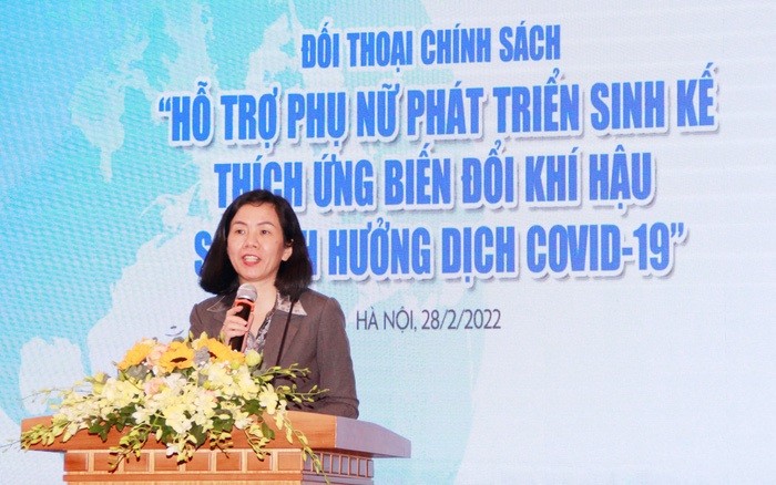 Hỗ trợ phụ nữ phát triển sinh kế thích ứng biến đổi khí hậu sau ảnh hưởng dịch Covid-19