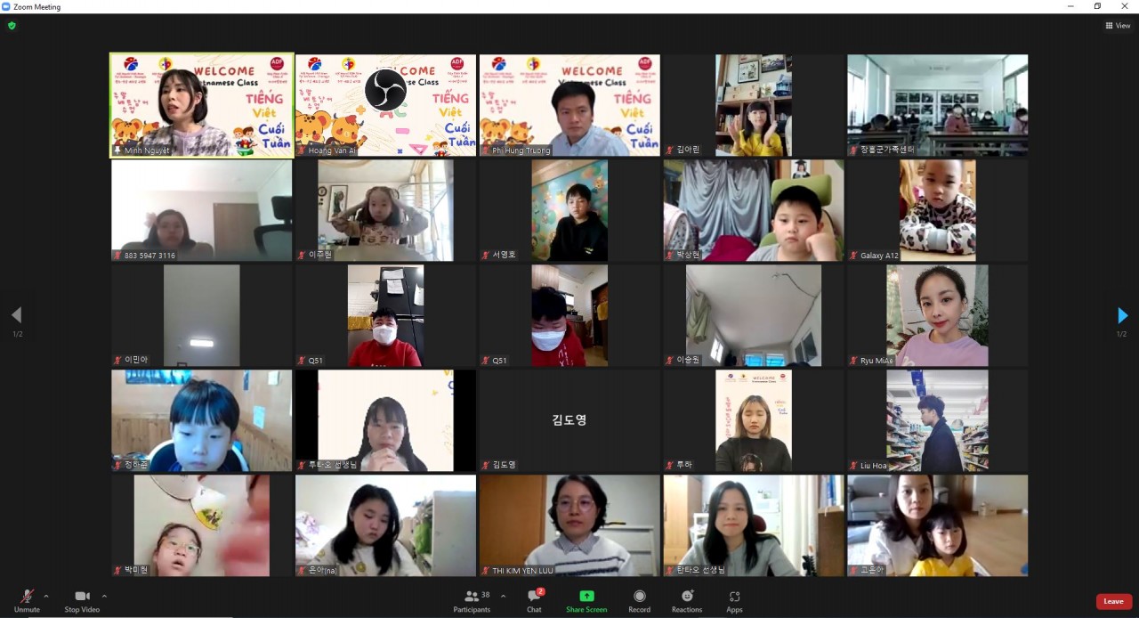 Khai giảng lớp tiếng Việt cuối tuần tại khu vực Gwangju- Jeonnam