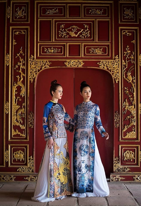 chiem nguong bo suu tap ao dai lay cam hung tu my thuat trieu nguyen