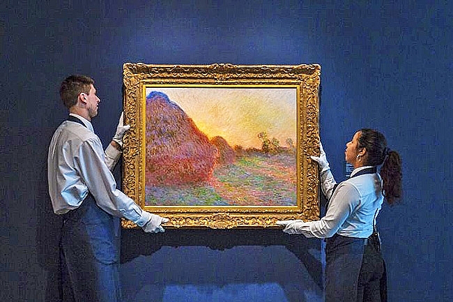 buc tranh ve dong rom cua danh hoa monet xac lap ky luc moi