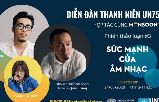 Sức mạnh của âm nhạc tại Diễn đàn Thanh niên UN75 của Liên hợp quốc
